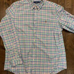 RALPH LAUREN  CLASSIC FIT MENS DRESS SHIRT (XL)